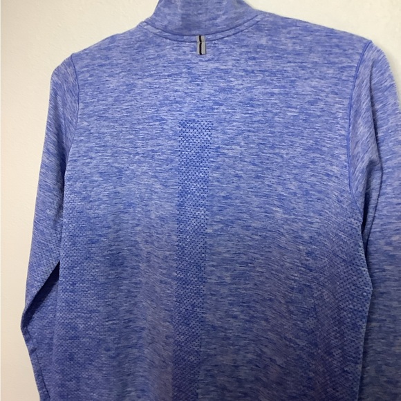 Nike Dri-Fit Blue 1/4 Zip Athletic Pullover Top Women’s Large Texting Wrists - Picture 10 of 16